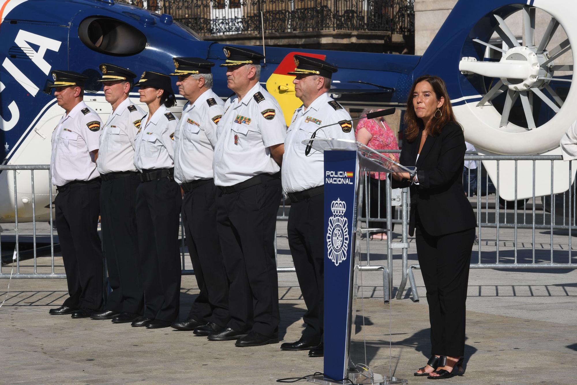 Exhibición de vehículos de la Policía Nacional expuestos en la Marina