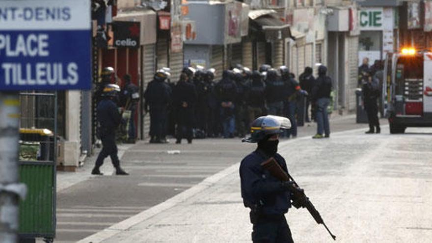 Imagen de archivo del dispositivo policial en Saint Denis.