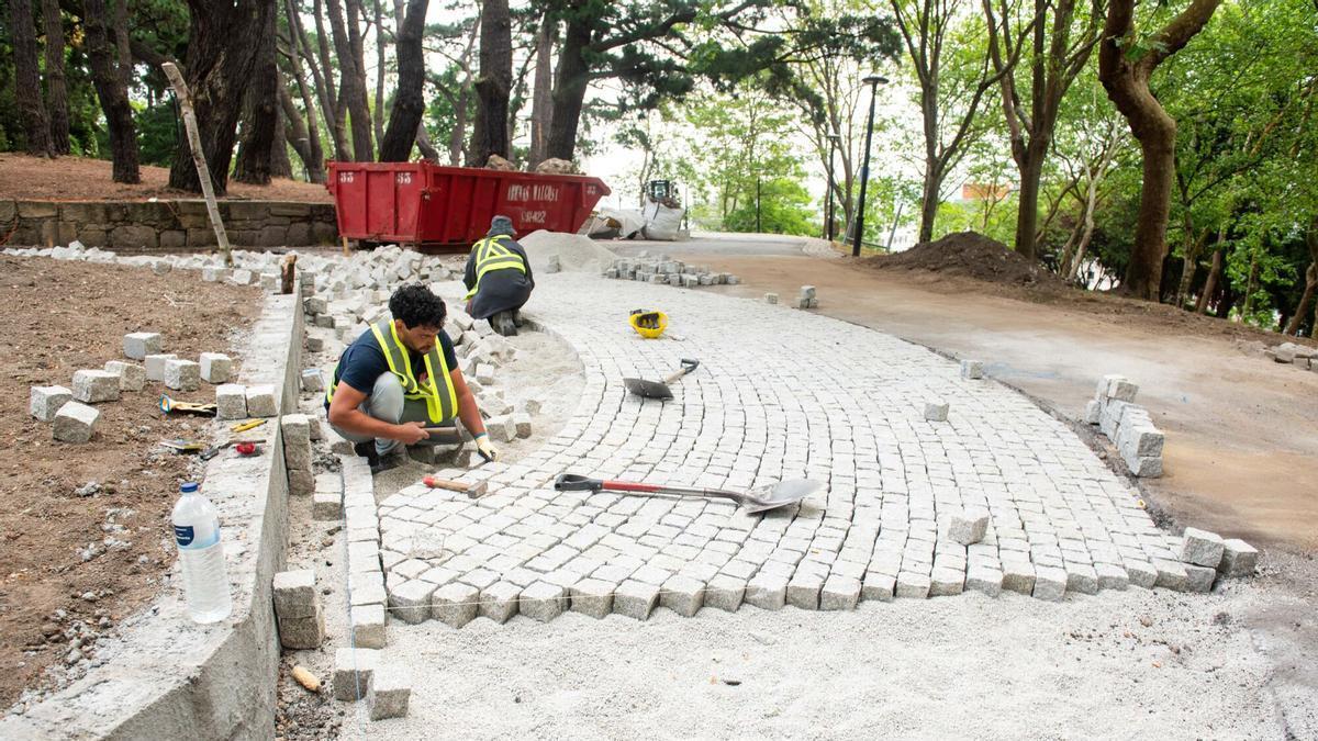 Así avanzan las obras en el parque de Santa Margarita