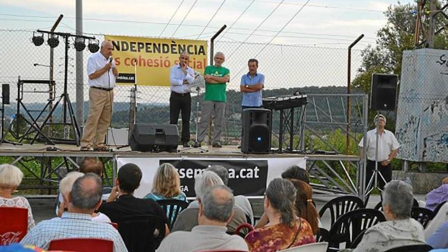 Instant de l&#039;acte a Santa Eulàlia, dijous al vespre