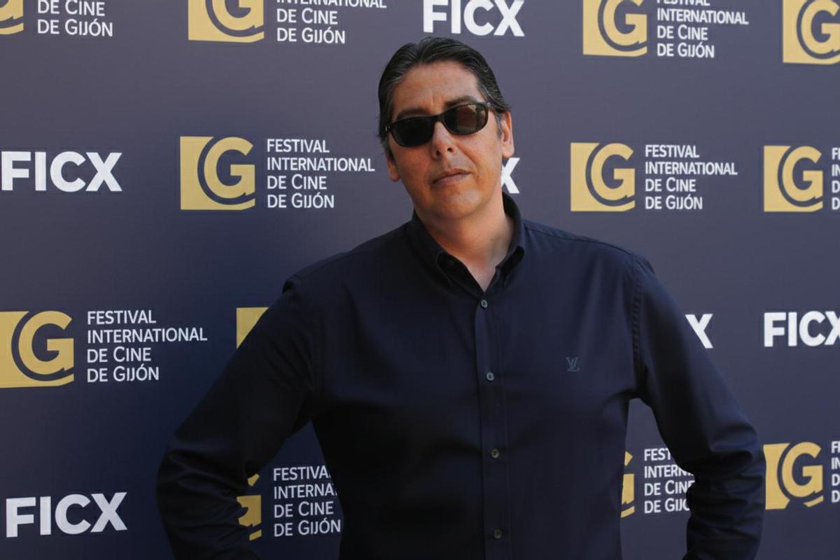 Pep Navarro, escritor, guionista y director, durante el Festival de Cine de Gijón.