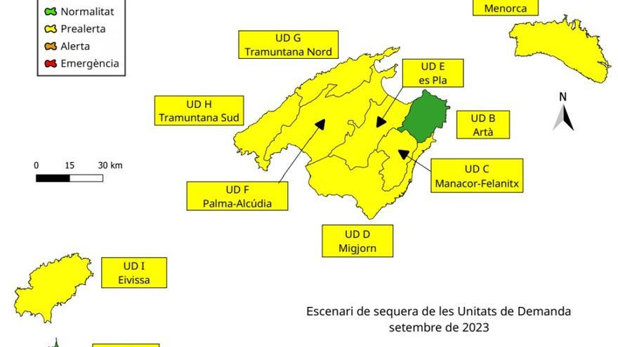 Las reservas hídricas de Ibiza suben en septiembre pero se mantiene la prealerta por sequía