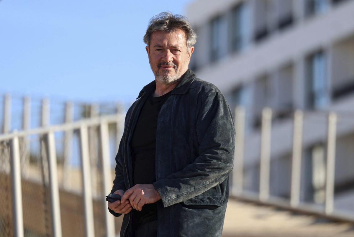 Joan Costa, ayer, en el auditorio de Caló de s’Oli, en el ‘Sant Josep és Foto’.
