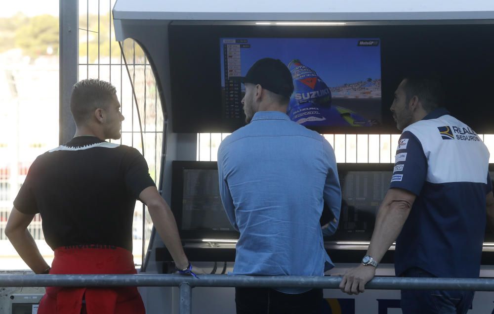 Neto y Pereira, en el box de Barberá