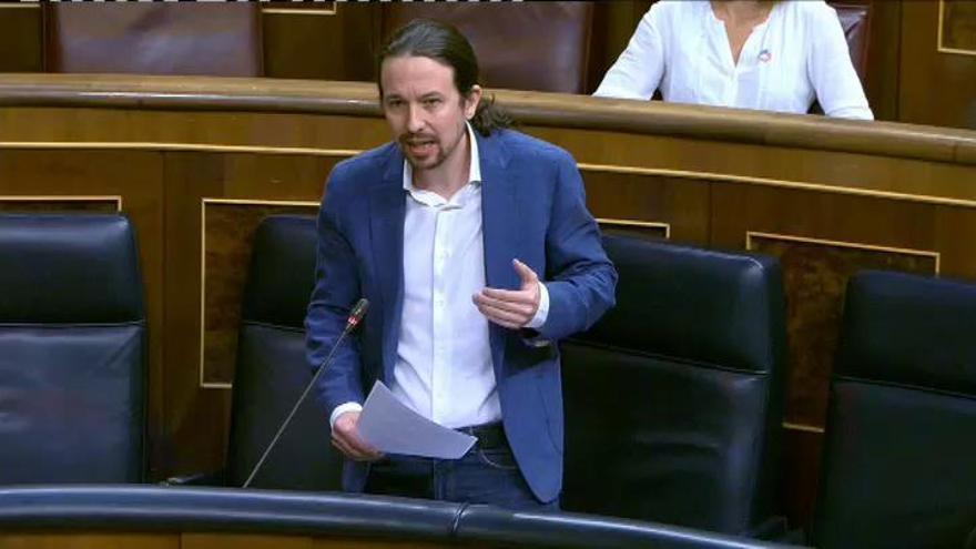 Pablo Iglesias acusa al PP de "indecencia" sobre las residencias de mayores