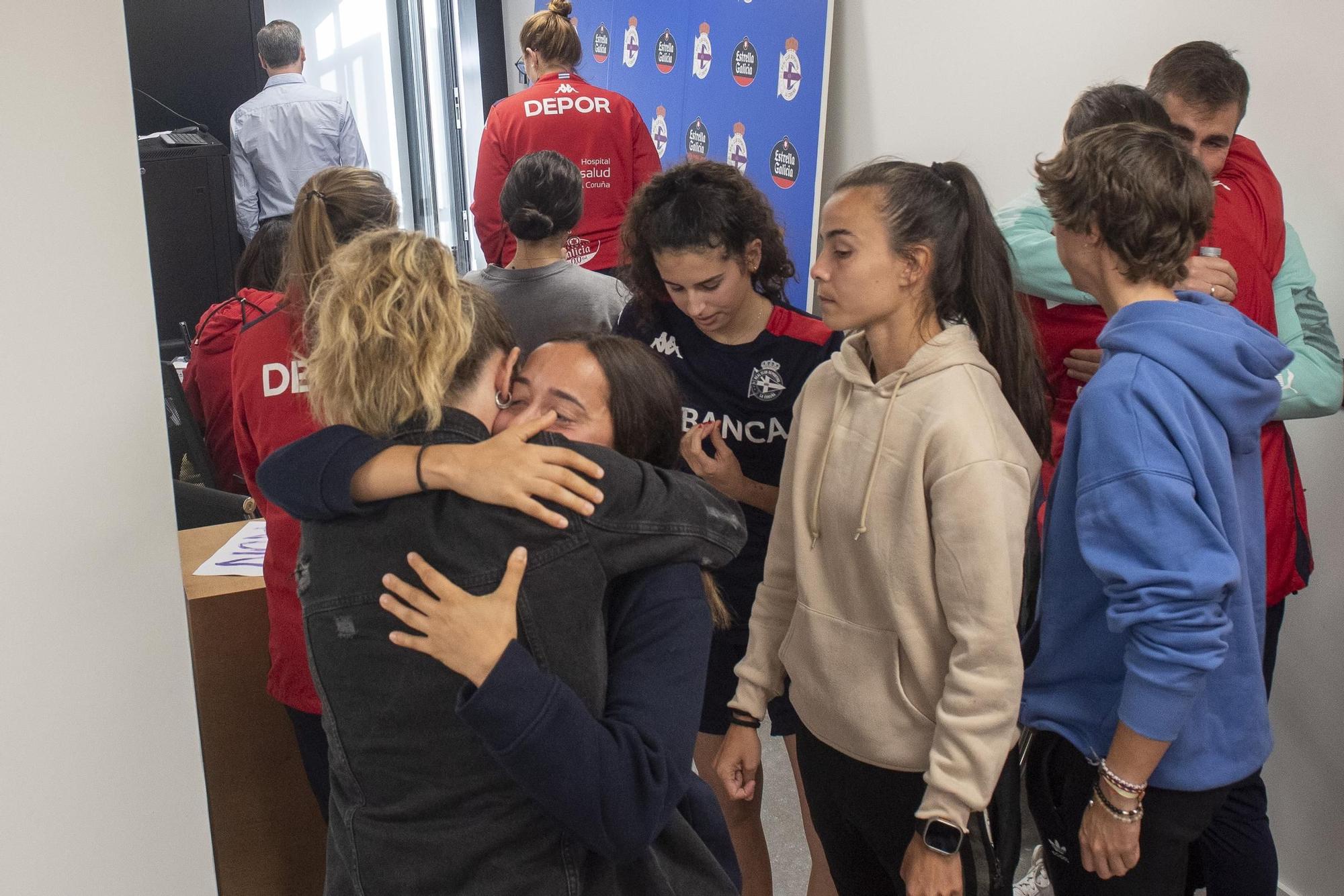 Despedida de Irene Ferreras como entrenadora del Deportivo