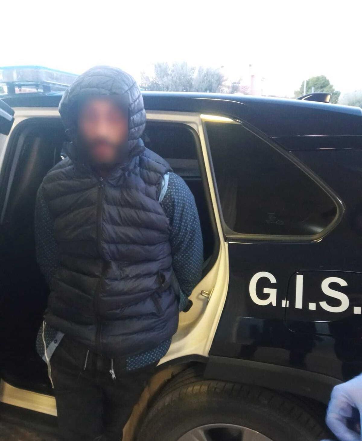 Imagen del detenido, facilitada por el Ayuntamiento de Lorca.