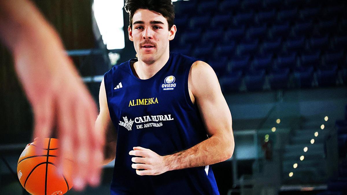 Pablo Longarela, en un entrenamiento.