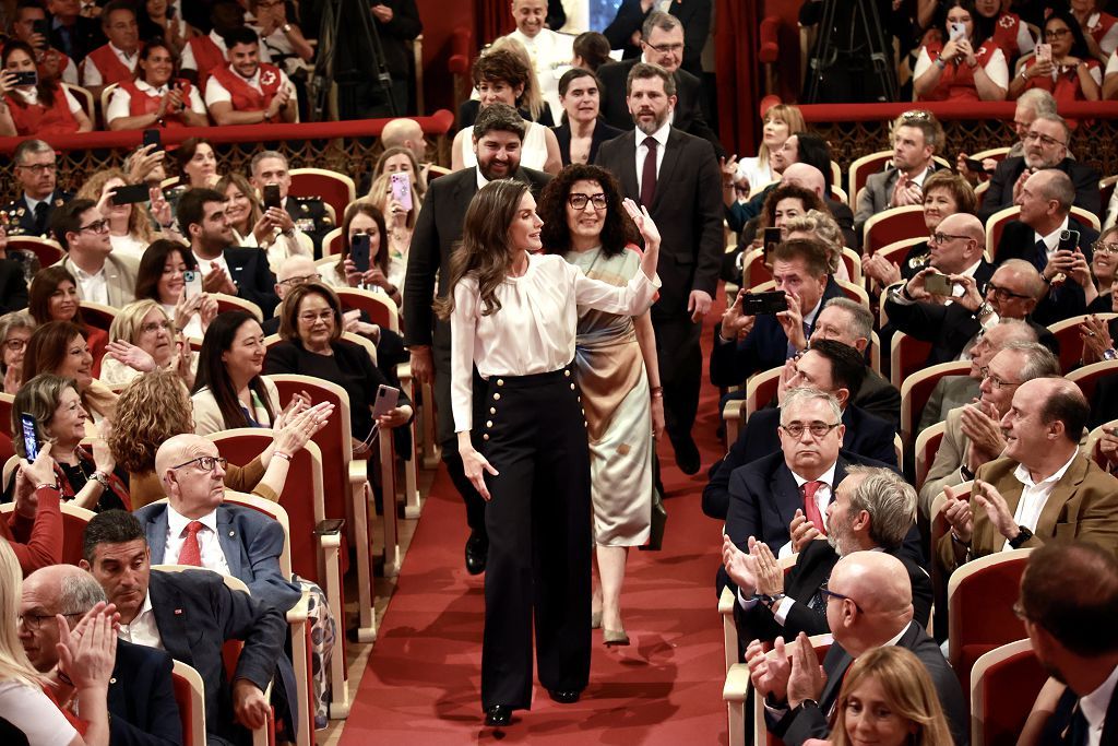 Las imágenes de la reina Letizia en el acto en Murcia por el Día Mundial de la Cruz Roja