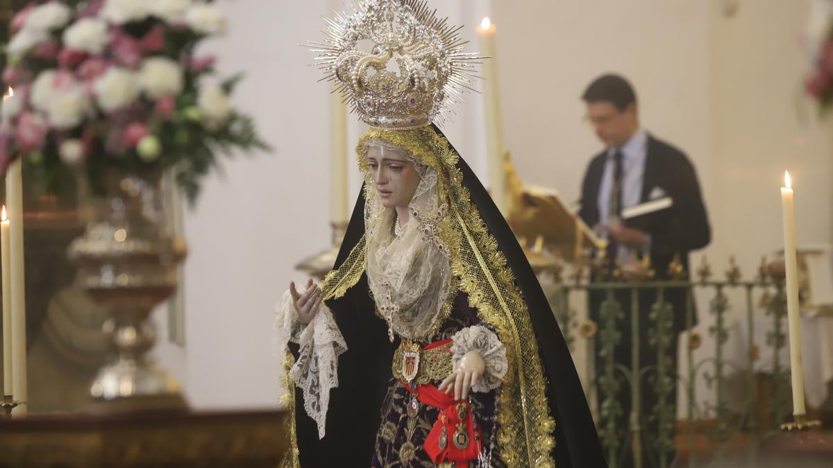 Función solemne con María Santísima de la Quinta Angustia.