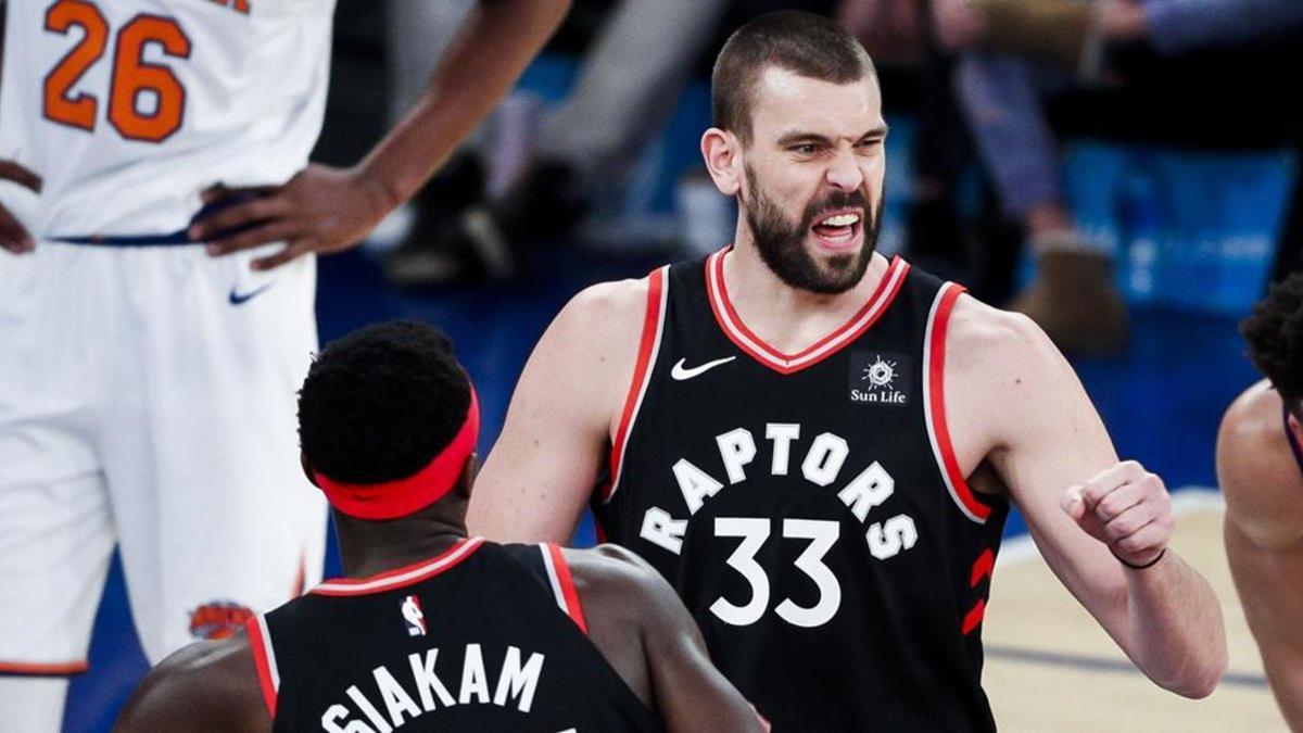 Marc Gasol, sin suerte en su estreno como titular de Toronto