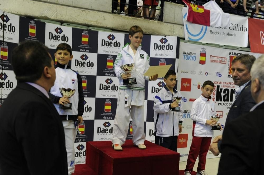 Podium del Campeonato de Kárate