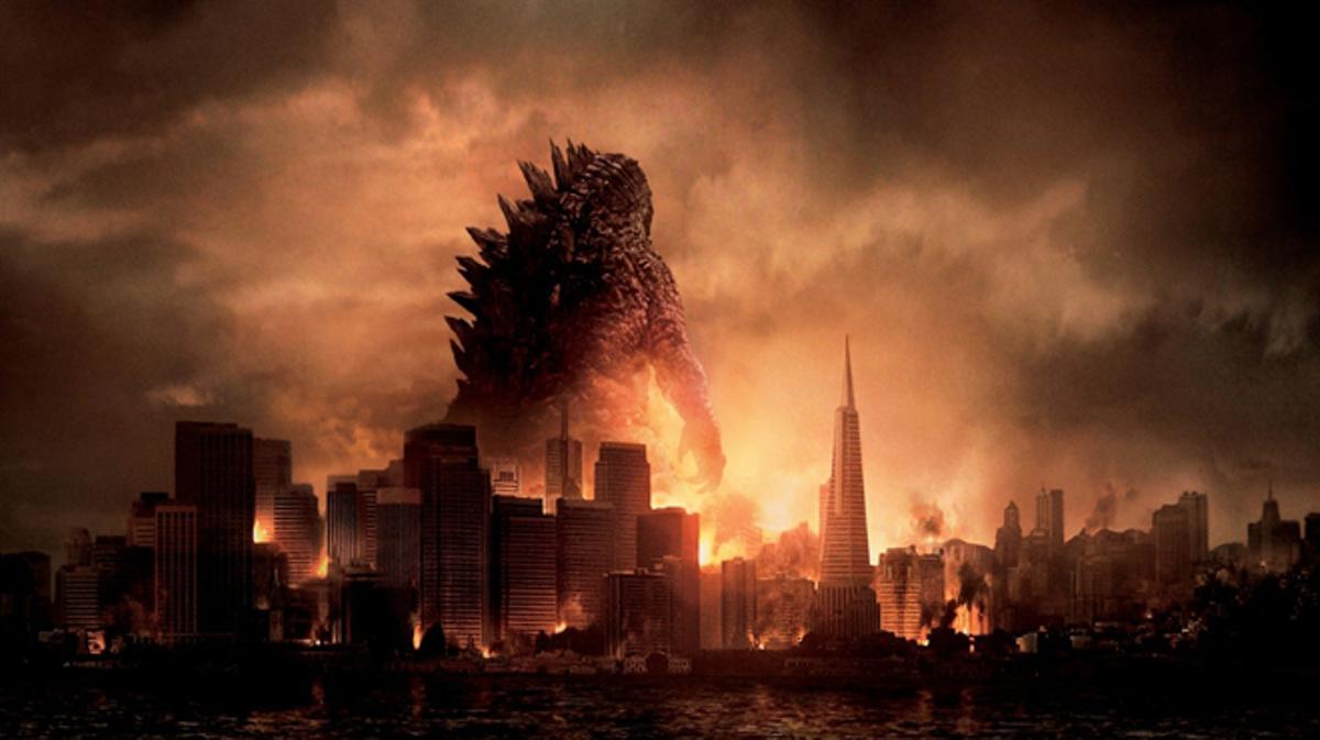 Estrena de Godzilla (2014).