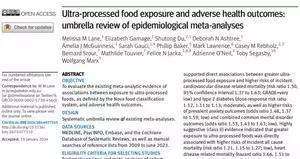 Ultra-processed food exposure and adverse health outcomes: umbrella review of epidemiological meta-analyses