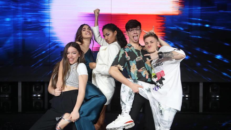 Nia, Hugo, Eva, Anaju y Flavio, finalistas de OT 2020 - La Nueva España