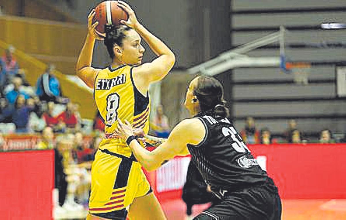 Etxarri, durant el partit contra el Beskitas d'Eurocup