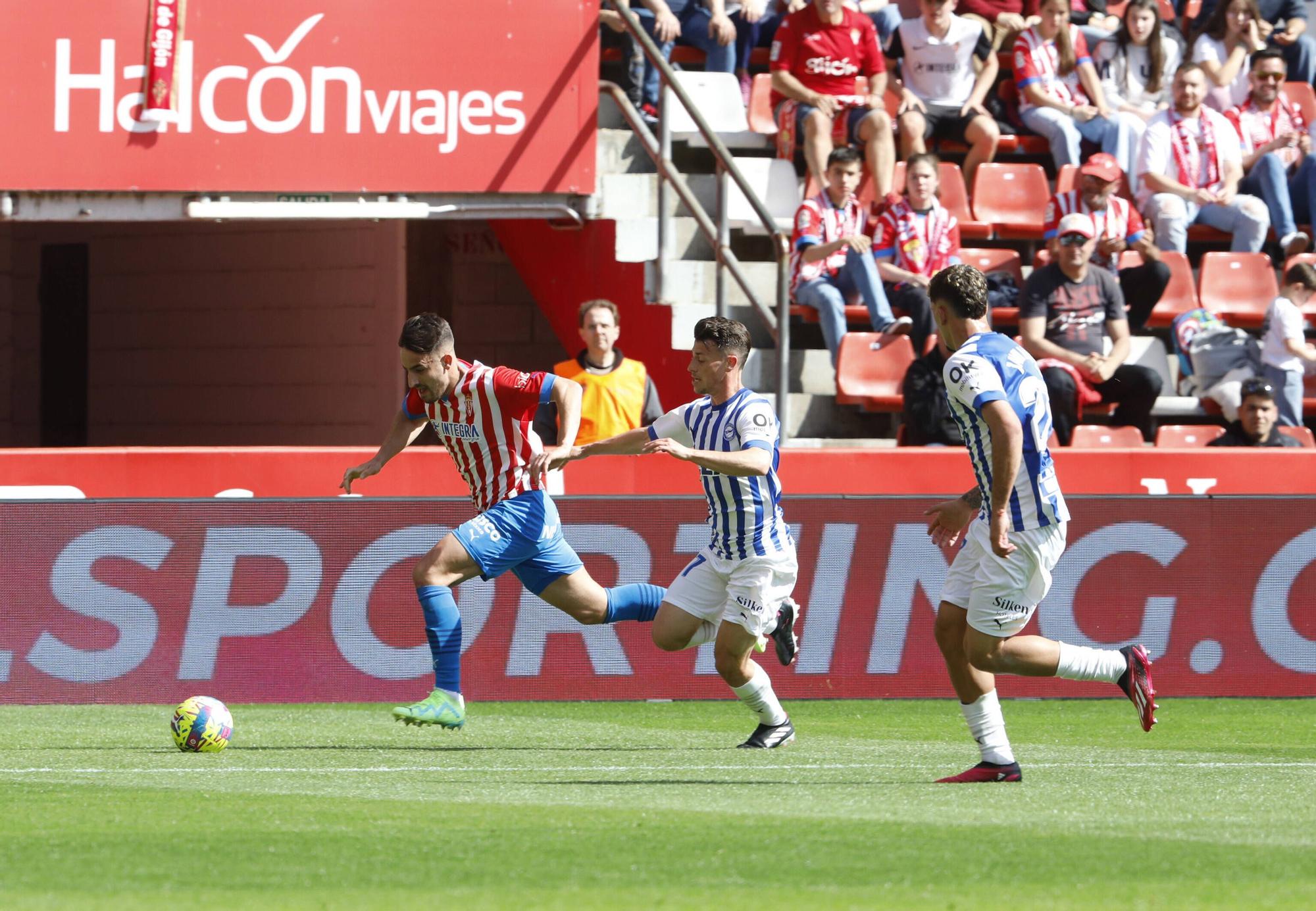 Así fue el encuentro entre el Sporting y el Alavés