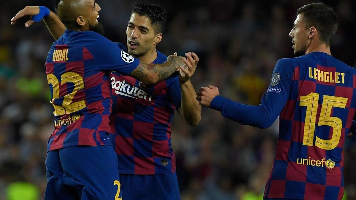 Arturo Vidal y Luis Suárez, dos de los protagonistas de la remontada blaugrana