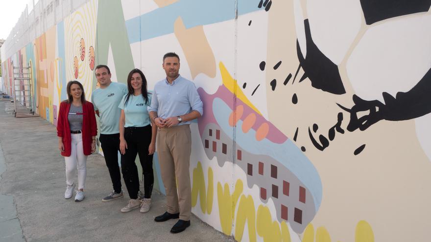 Un mural artístico de cerca de cien metros para Caravaca