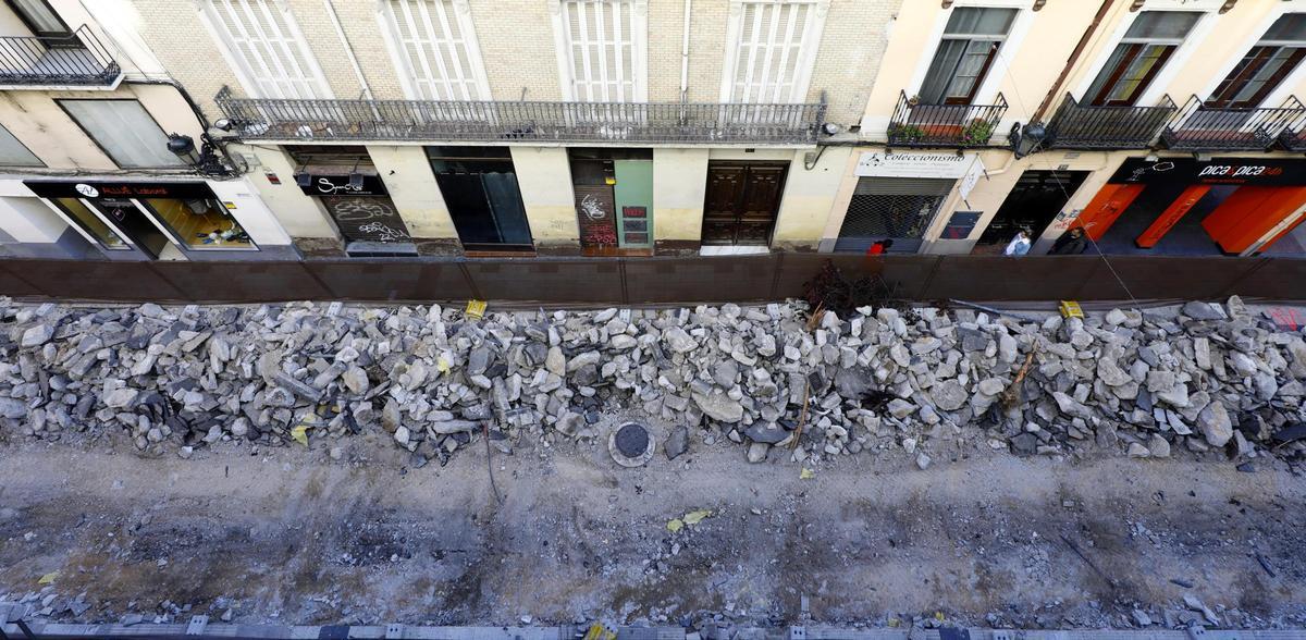 Adiós a la antigua calle Manifestación de Zaragoza: los primeros trabajos dejan estas imágenes