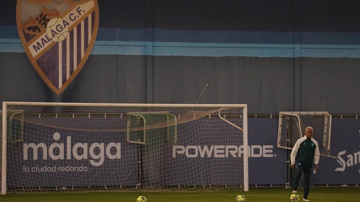 Sergio Pellicer, en el entrenamiento del pasado lunes.