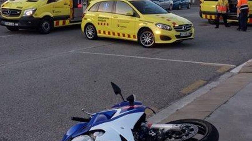 Ferit greu un motorista en un accident a Sallent