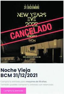 El cartel de la fiesta BCM y Tito&#039;s anunciaron la cancelación ayer por la tarde.