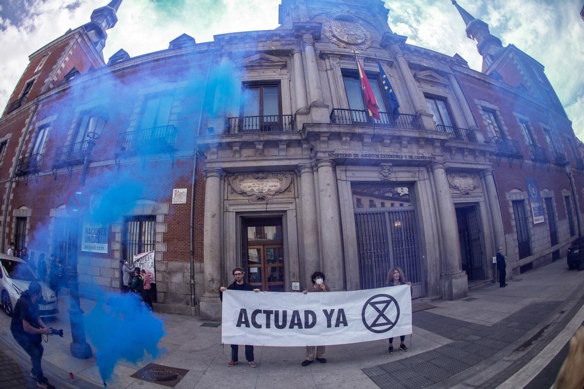 Acción ante el Ministerio de Exteriores por justicia climática