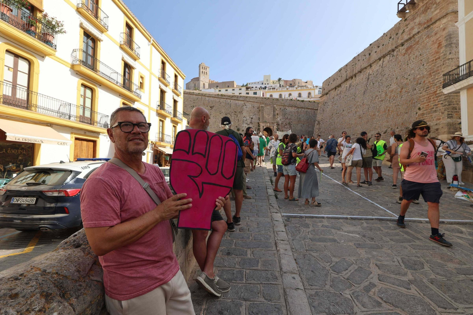 Manifestación contra la masificación turística en Ibiza
