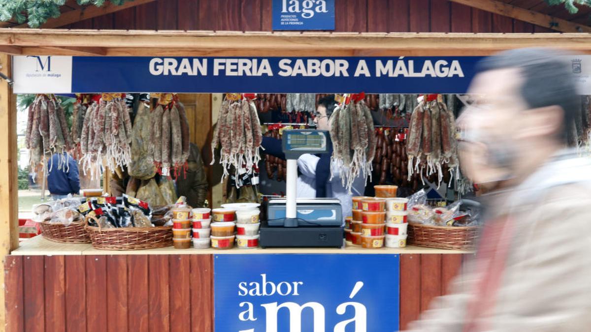 Una imagen de la Feria Sabor a Málaga en el Paseo de Parque de 2019.