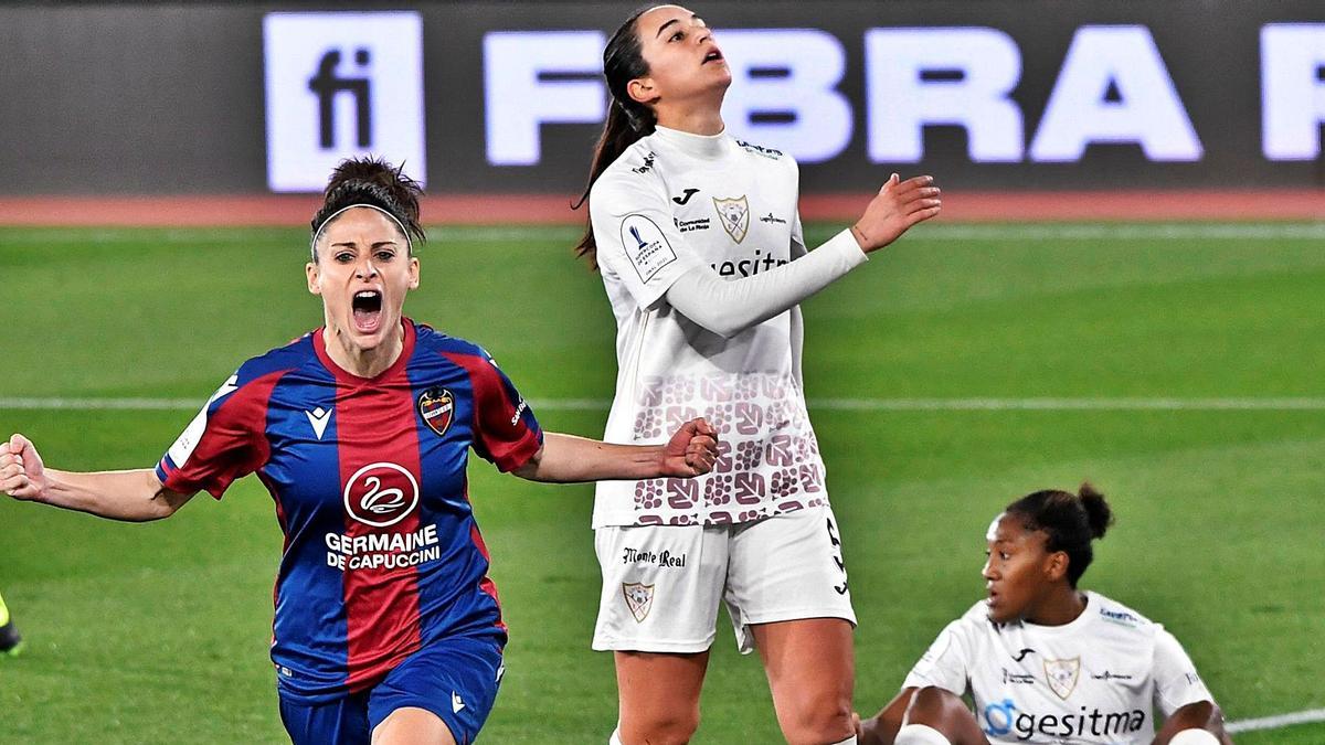 La delantera Esther González celebra un gol en la semifinal de la Supercopa ante el Logroño.  | EFE