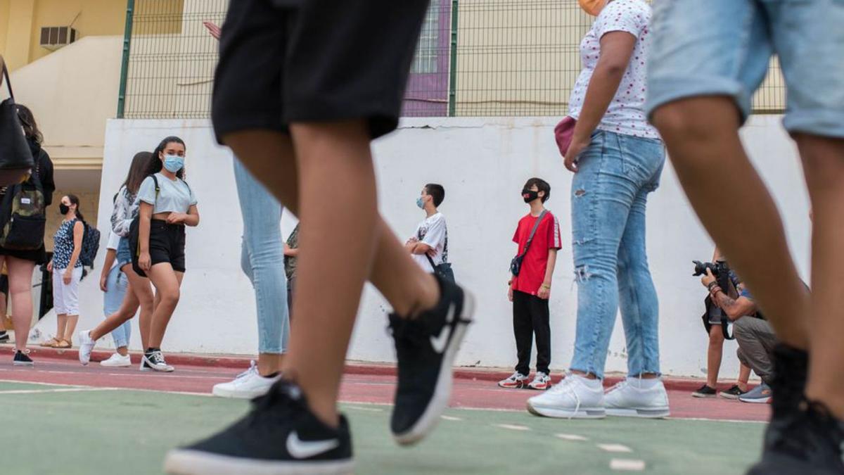 El patio de un colegio de Tenerife.  | | CARSTEN W. LAURITSEN