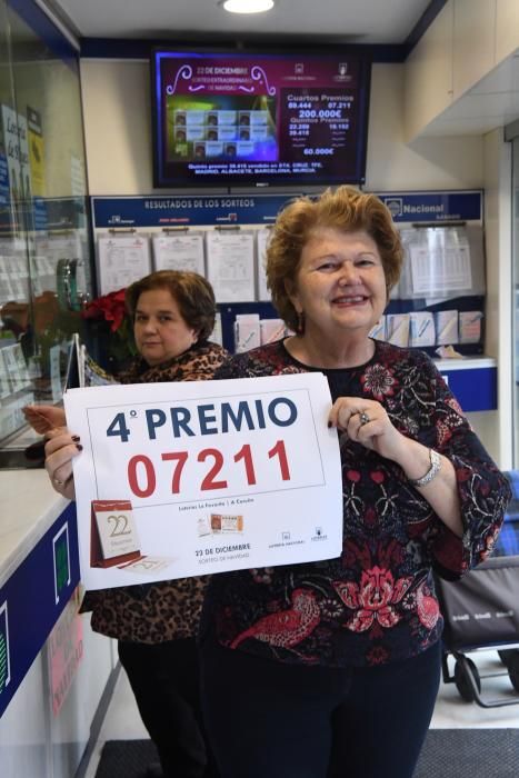 Los premios de la Lotería de Navidad en A Coruña