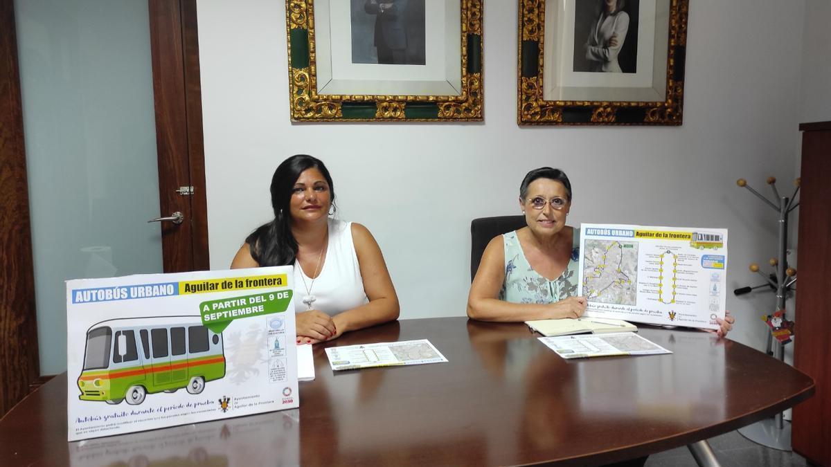 Presentación del nuevo servicio de autobús urbano de Aguilar de la Frontera.