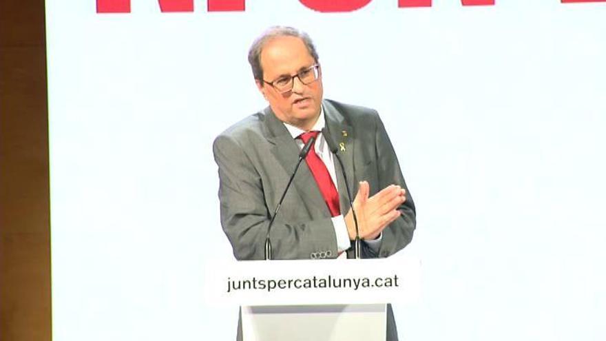 Torra critica las palabras de Sánchez asegurando que controla la Fiscalía