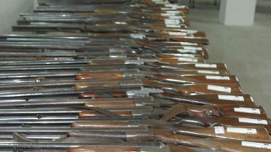 La Guardia Civil subastará el próximo  11 de mayo 245 lotes de distintas armas