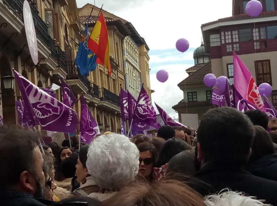 8-M en Asturias: El feminismo inunda las plazas