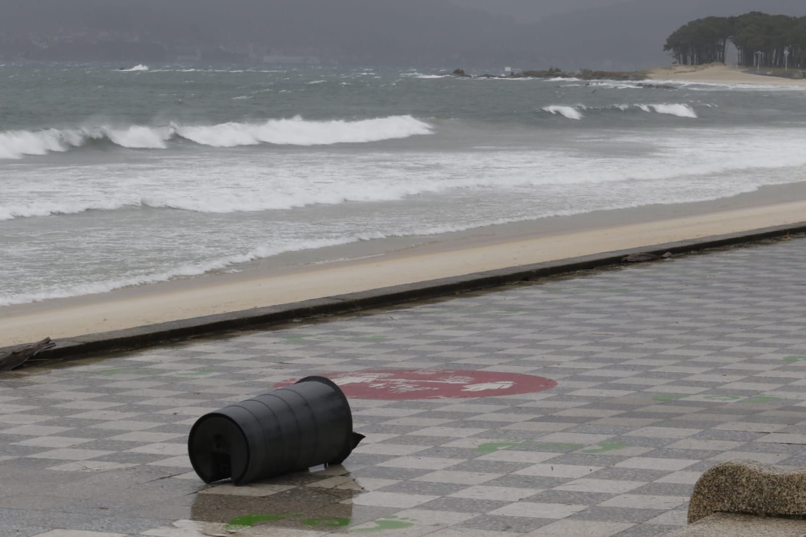 Gaetan azota Vigo con rachas de viento de más de 100 km/h