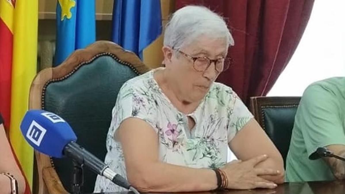 Angelita Cueva, en el Ayuntamiento. | D. O.