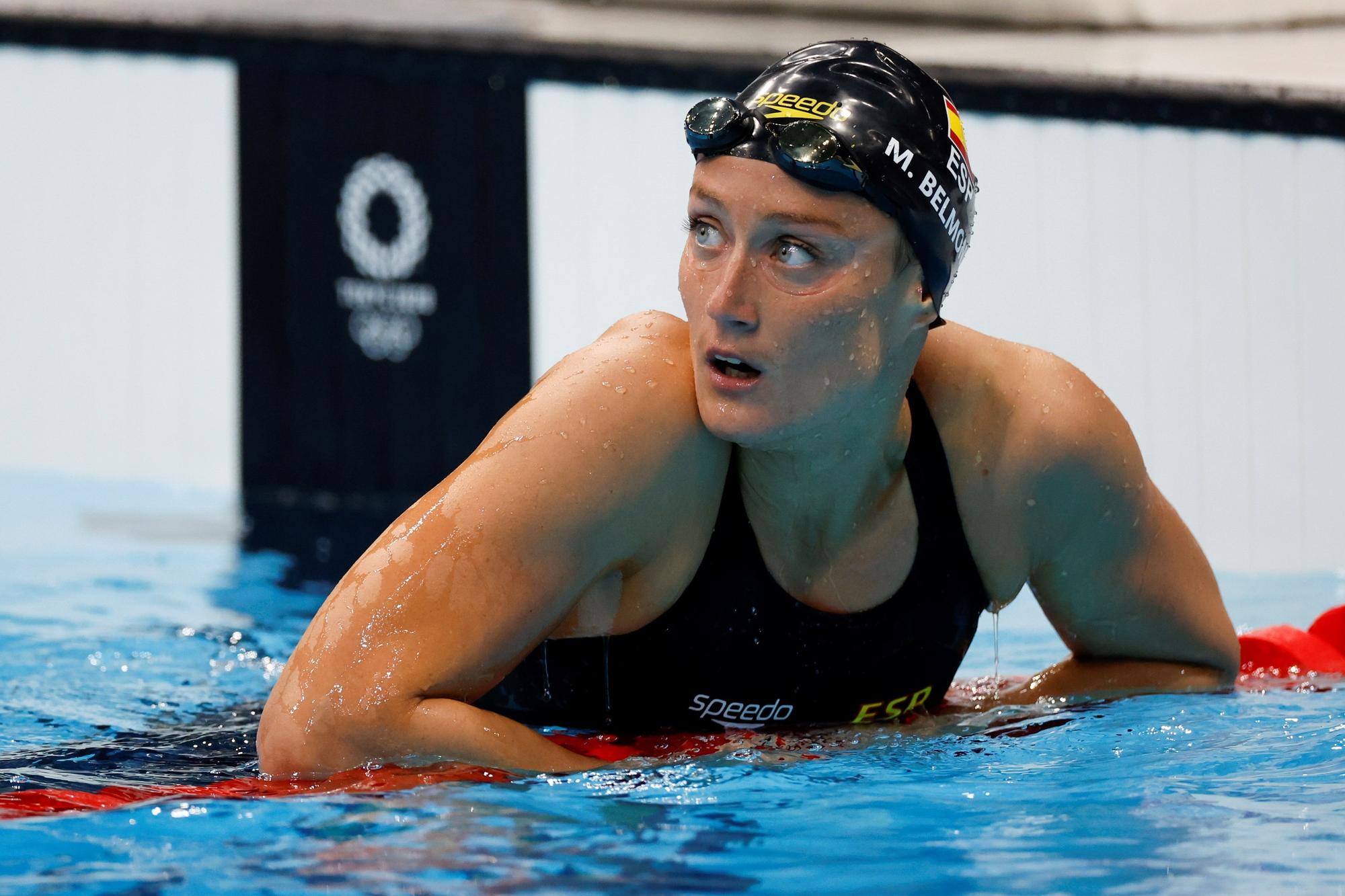 La nadadora española Mireia Belmonte, durante su participación en Tokio 2020
