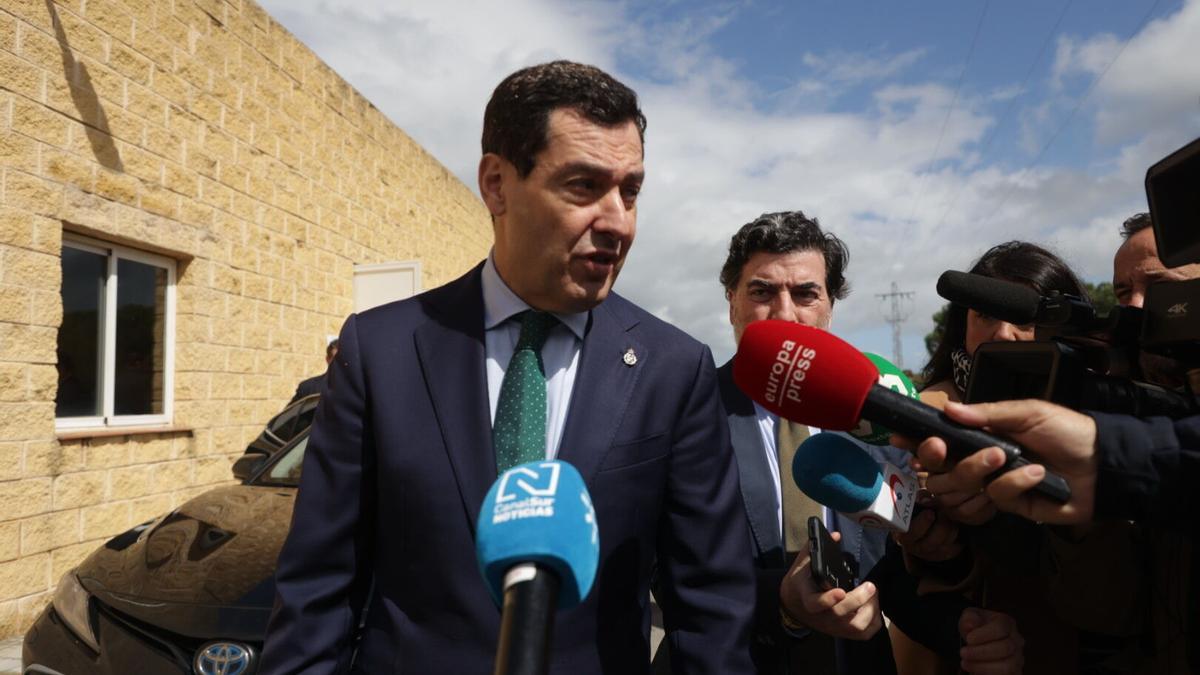 El presidente de la Junta de Andalucía, Juanma Moreno