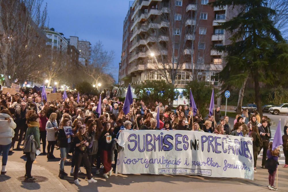 Manifestació feminista del 8M a Manresa