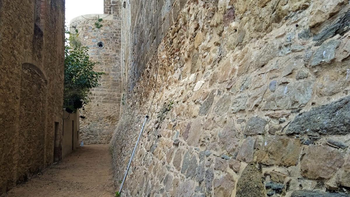 Part de la muralla del convent de Sant Domènec de Castelló.