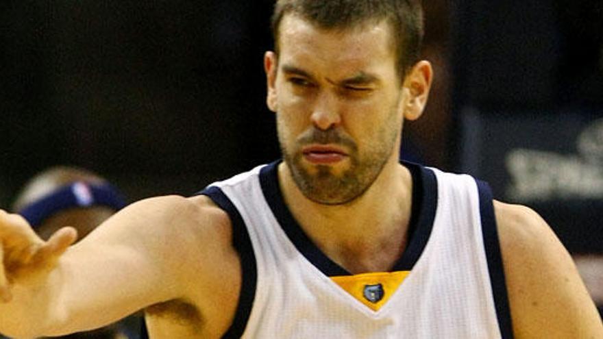 Marc Gasol, clave en la victoria frente a los Jazz.