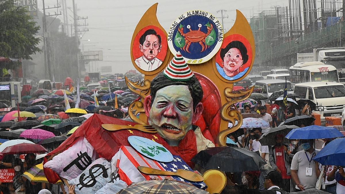 Protestas en Filipinas antes del primer discurso del estado de la nación de Marcos