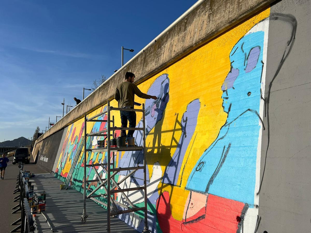 Aryz, un dels grans de l’art urbà, estrena els murs del BesArt