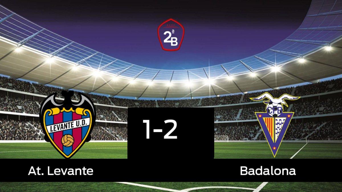 El Badalona vence por 1-2 al At. Levante