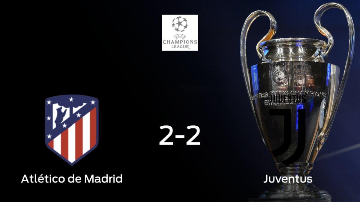 El Atlético de Madrid y la Juventus se reparten los puntos en el Wanda Metropolitano (2-2)