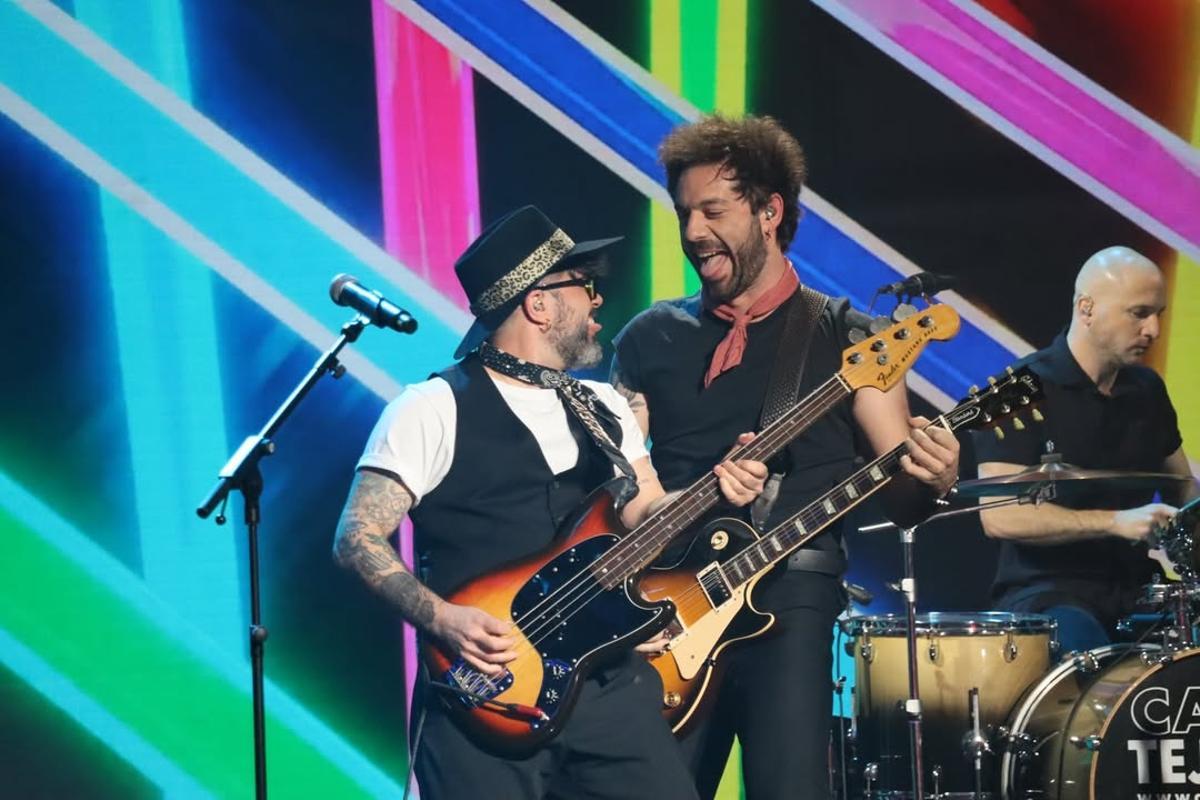 El grupo Viva Suecia durante un concierto