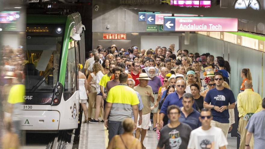 El metro de Málaga triplica su demanda con más de 330.000 viajeros